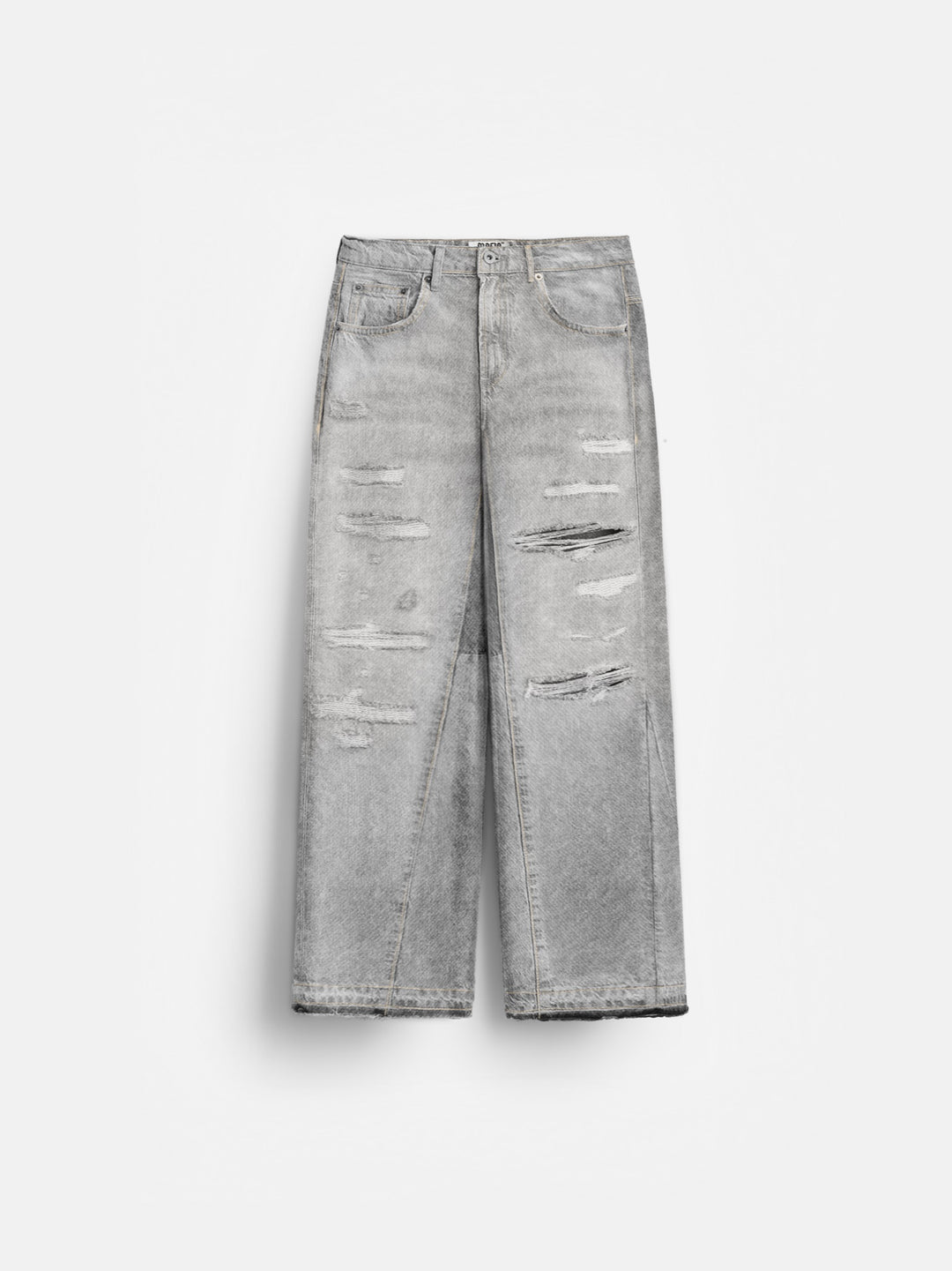 Baggy Torn Jeans - Grey