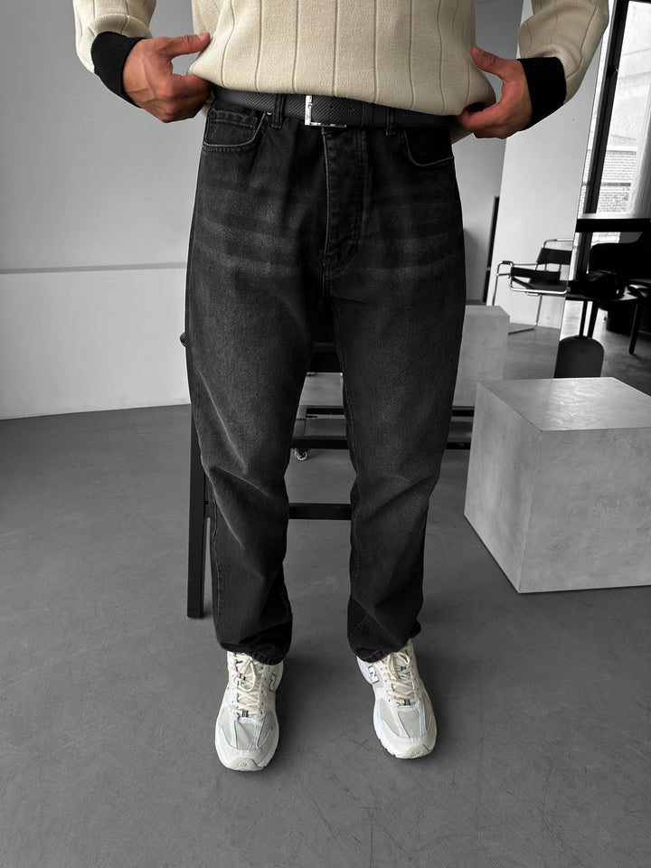 Relax Baggy Fit Jeans - Black