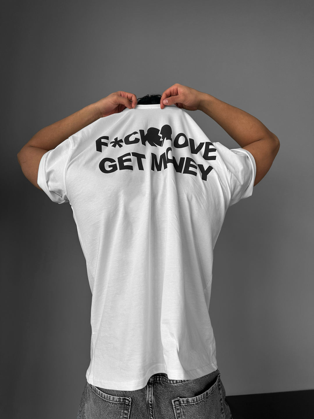 Oversize Get Money T-shirt - Ecru