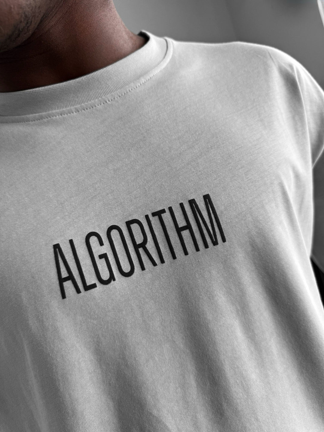 Oversize "Algorithm" T-Shirt - Grey