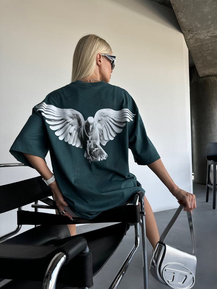 Oversize Aura T-Shirt - Petrol