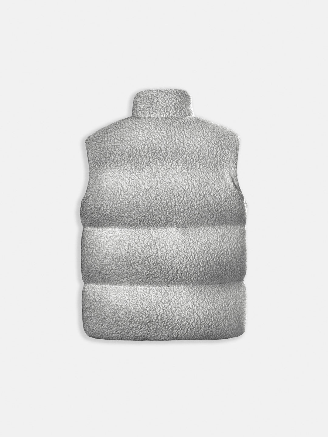 Oversize Plush Vest - Grey