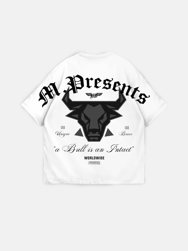 Oversize Bull Worldwide T-shirt - Ecru and Black