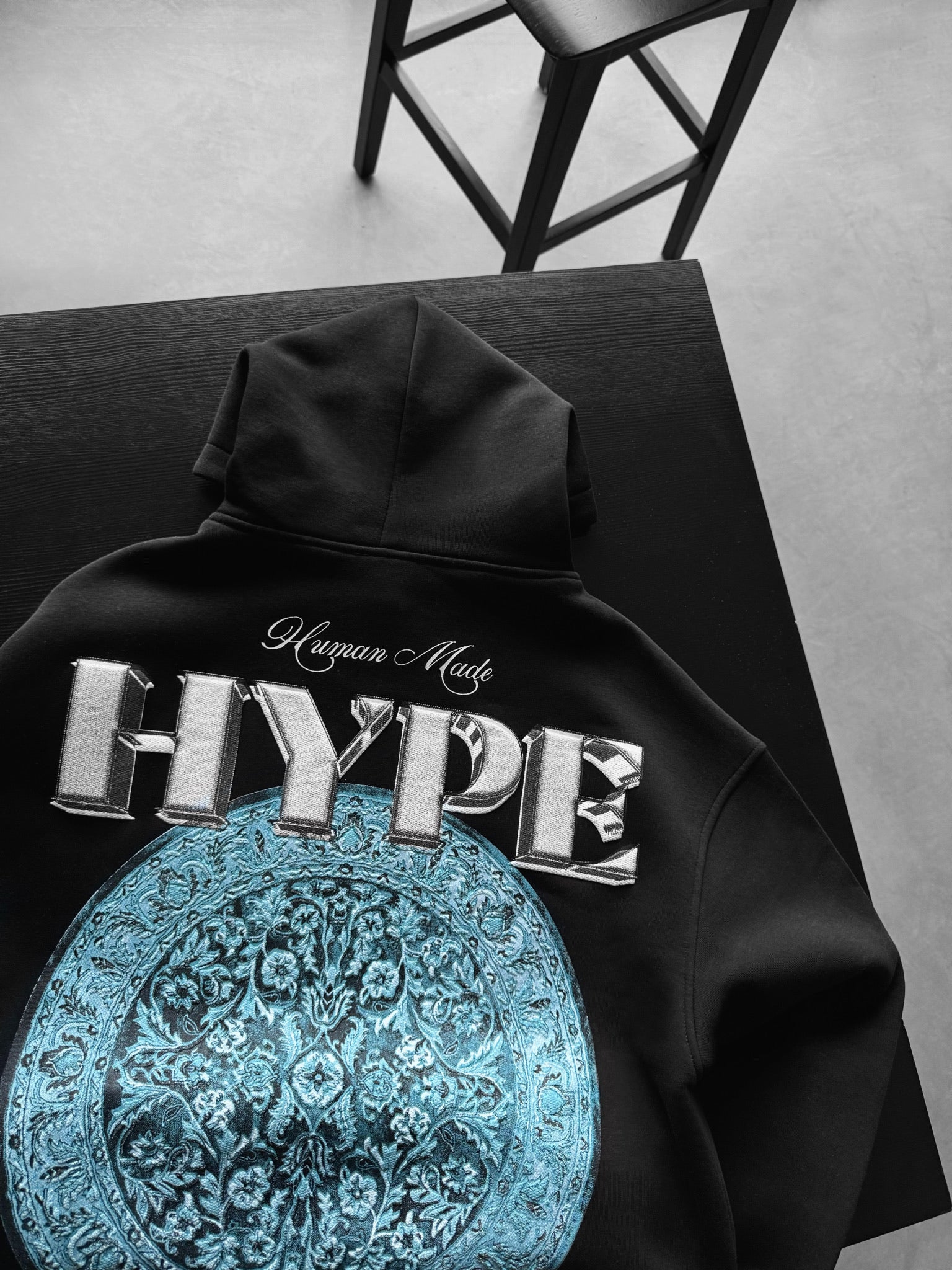 Oversize Hype Hoodie Black