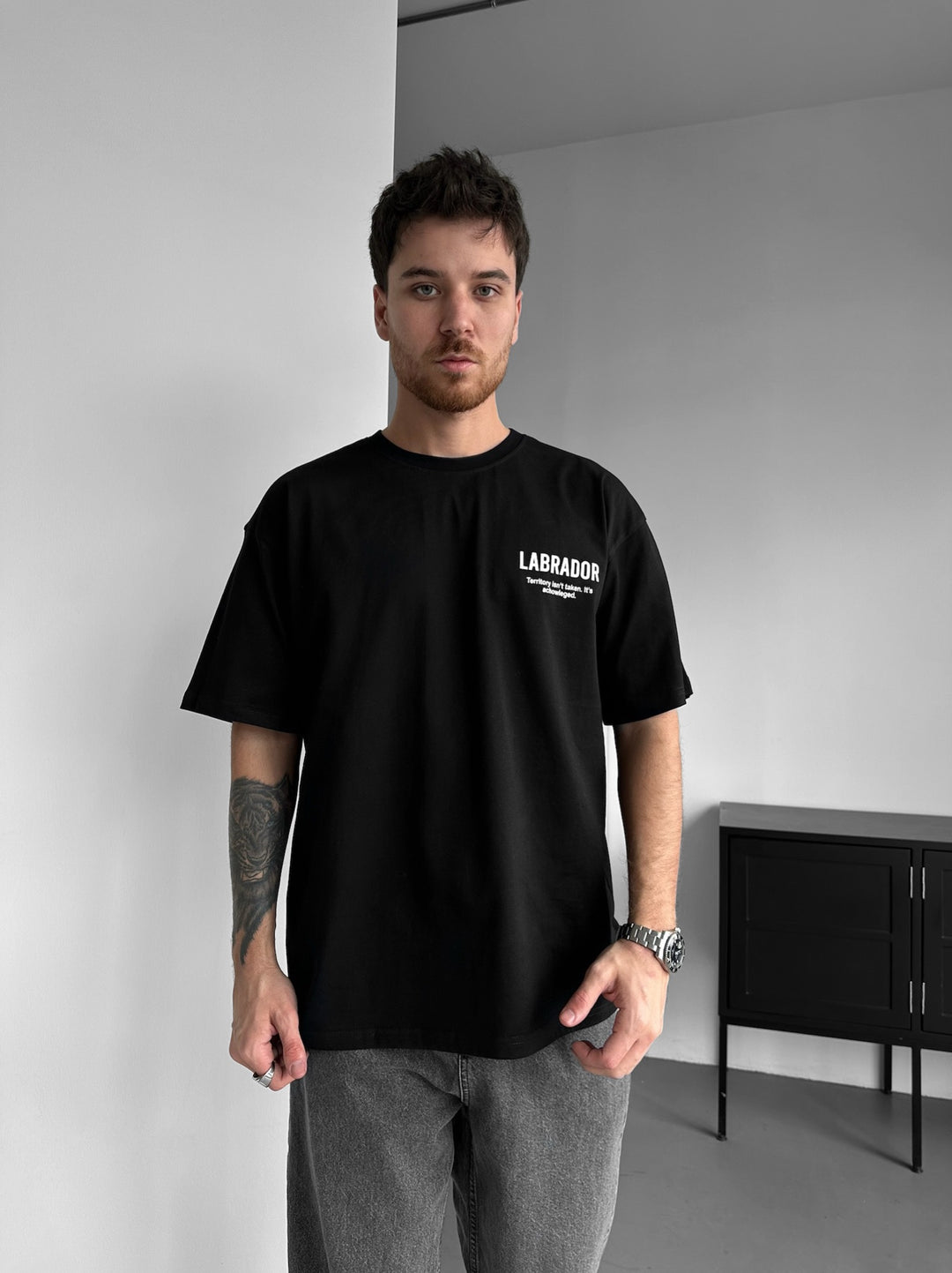 Oversize Labrador T-shirt - Black