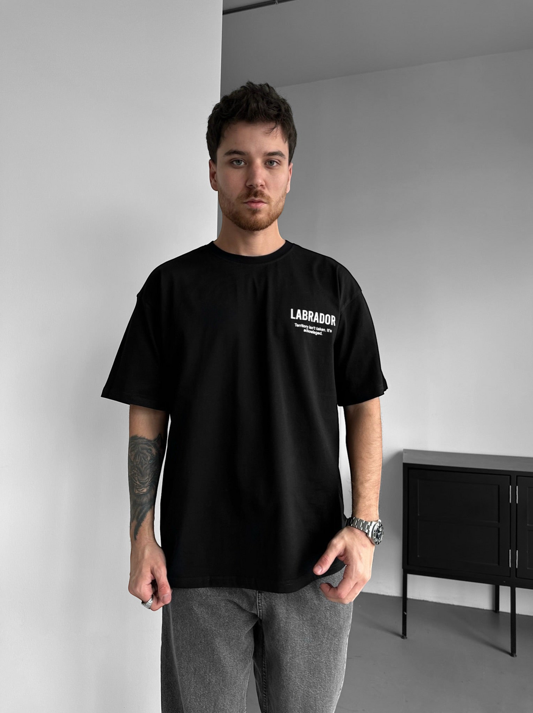 Oversize Labrador T-shirt - Black