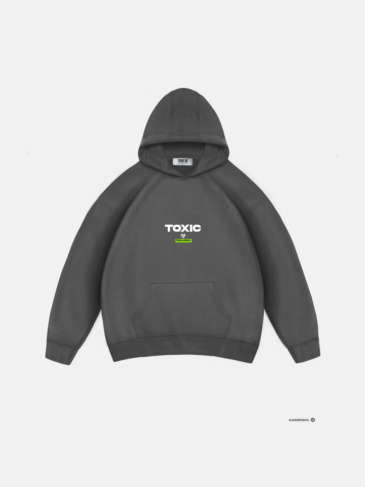 Oversize Toxic Hoodie - Anthracite