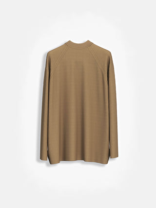 Slim Fit Knit Sweater - Light Brown