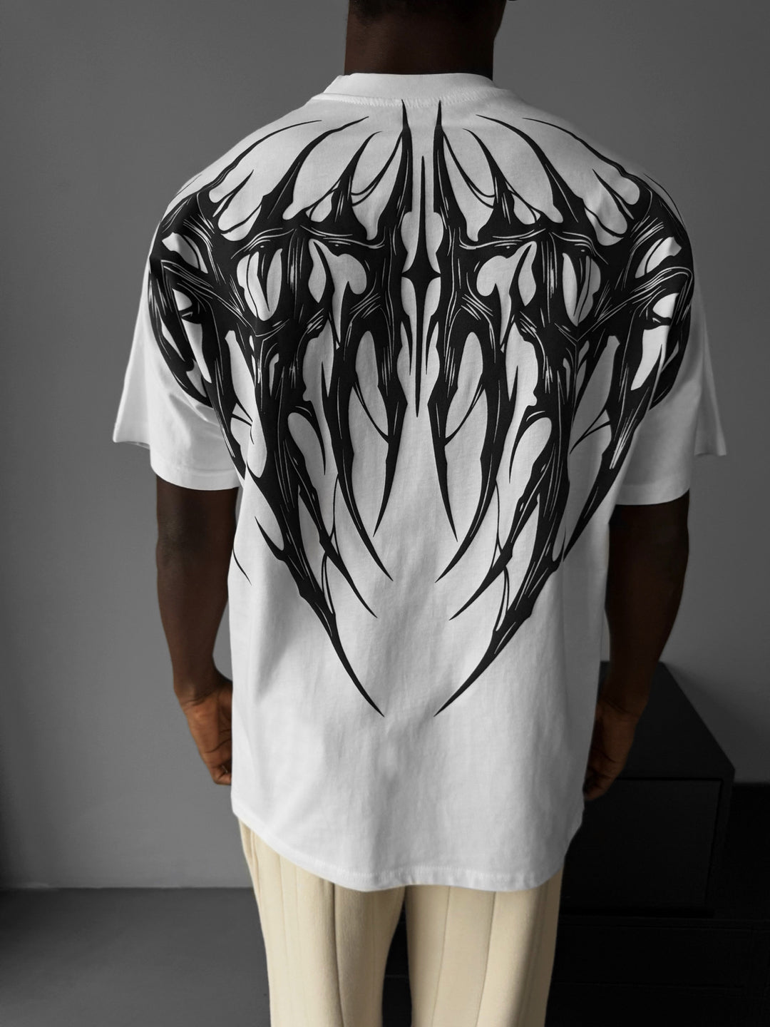 Oversize Tribal T-Shirt - Ecru