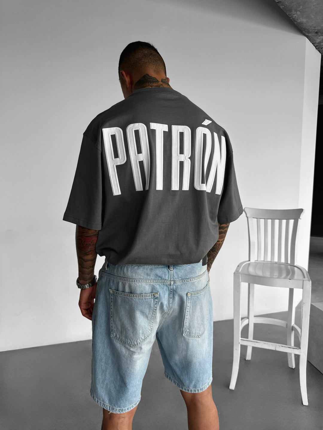 Oversize Patron T-shirt - Anthracite