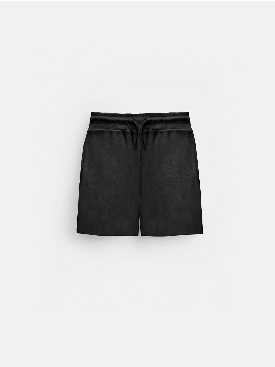 Loose Fit Knit Shorts - Black