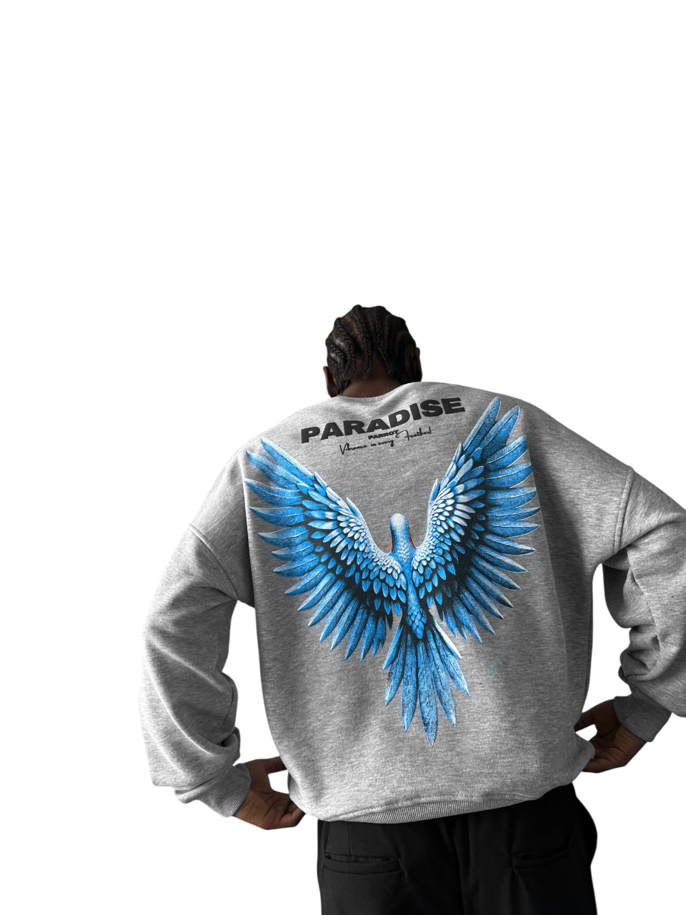 Oversize Paradise Sweater - Grey Melange