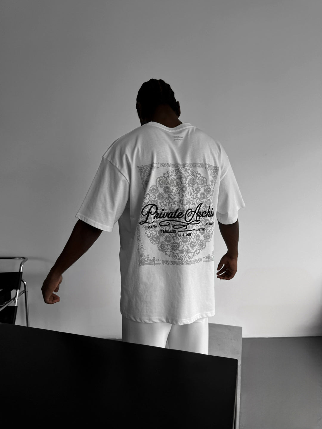 Oversize Private Archive T-Shirt - Ecru