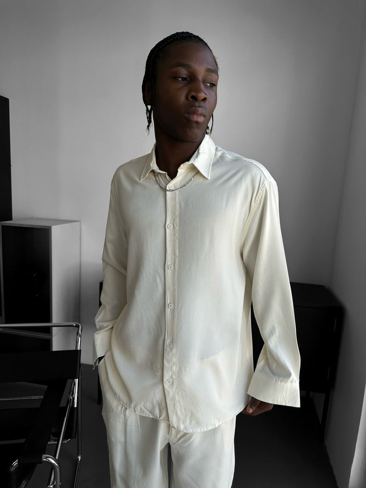 Oversize Tencel Shirt - Ecru