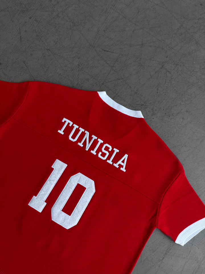 Oversize Tunisia Knit T-shirt - Red
