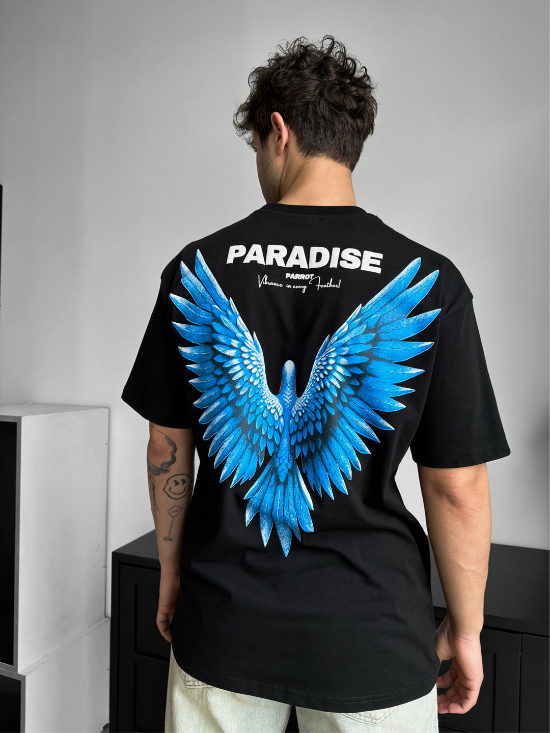 Oversize Paradise T-Shirt - Black