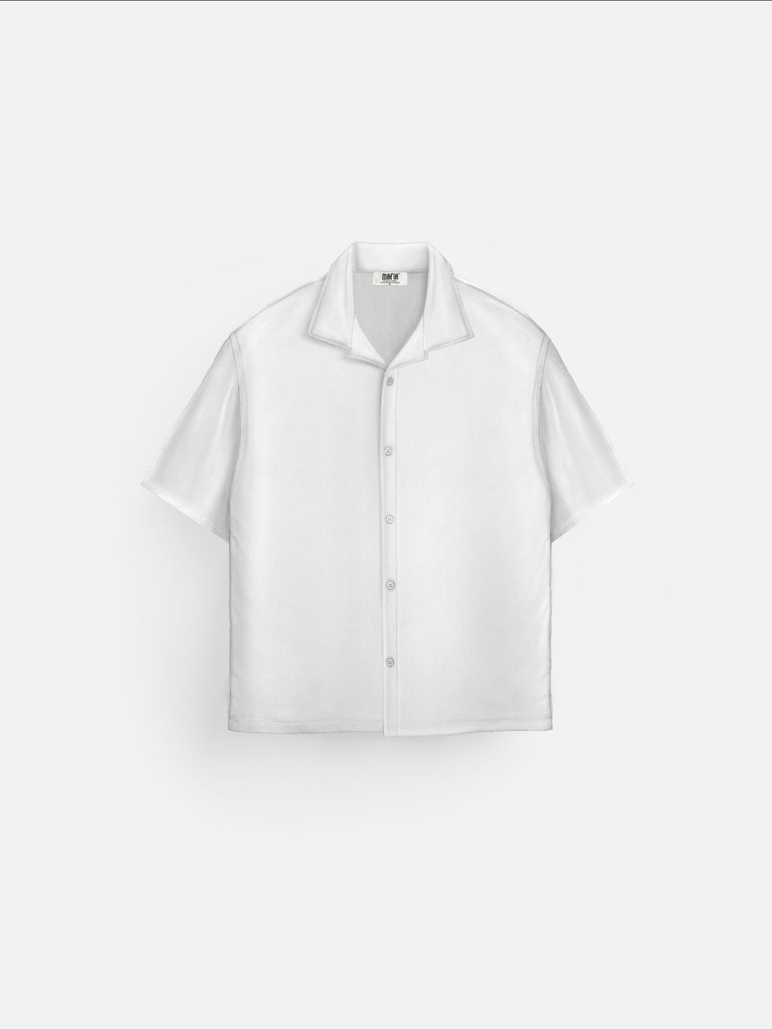 Regular Fit Velvet Shirt - White