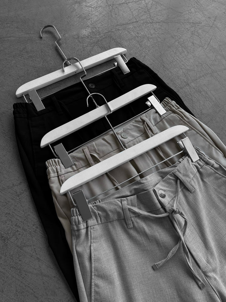 Modern Cut Casual Trousers - Beige