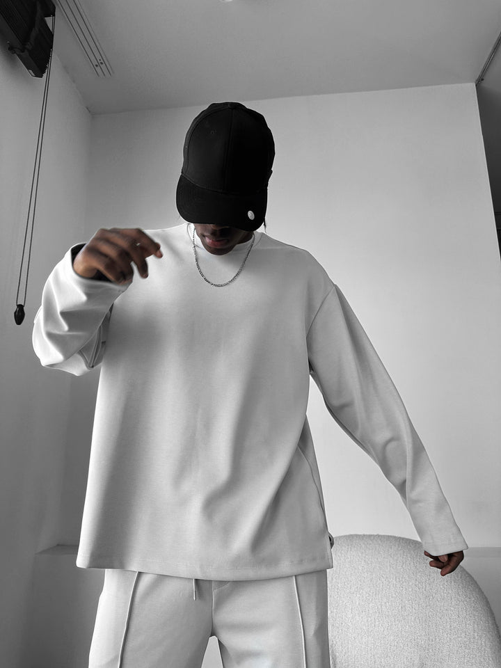 Oversize Modal Sweatshirt - Grey