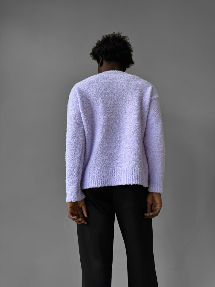 Oversize Plush Pullover - Lilac Whisper