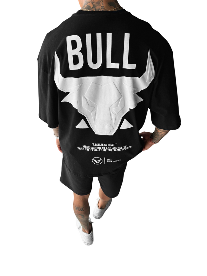 Oversize Bull T-shirt - Black and White