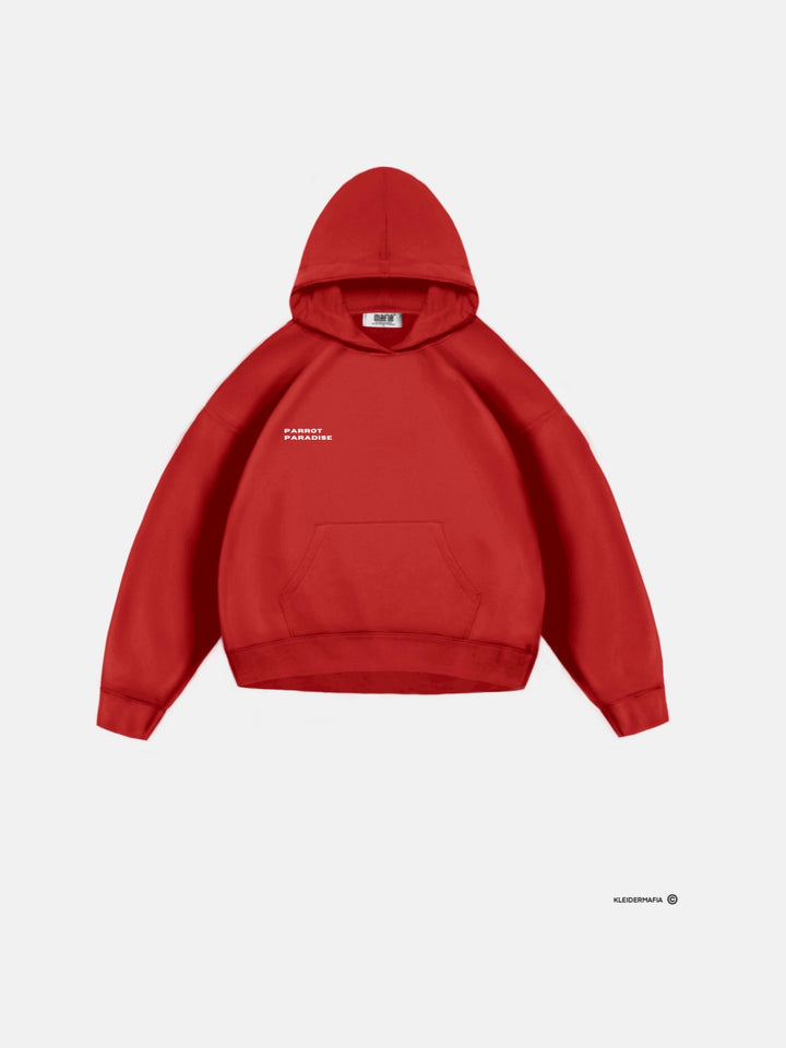 Oversize Women Paradise Hoodie - Red