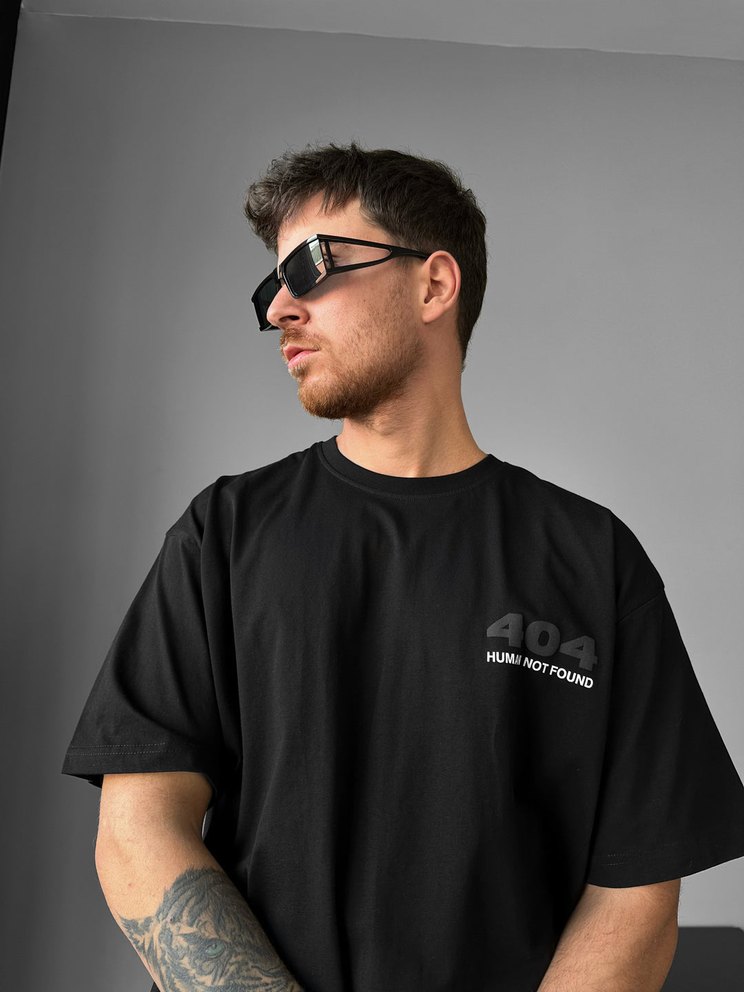 Oversize 404 T-shirt - Black