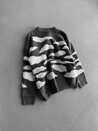 Oversize Knit Cloud Sweater - Anthracite