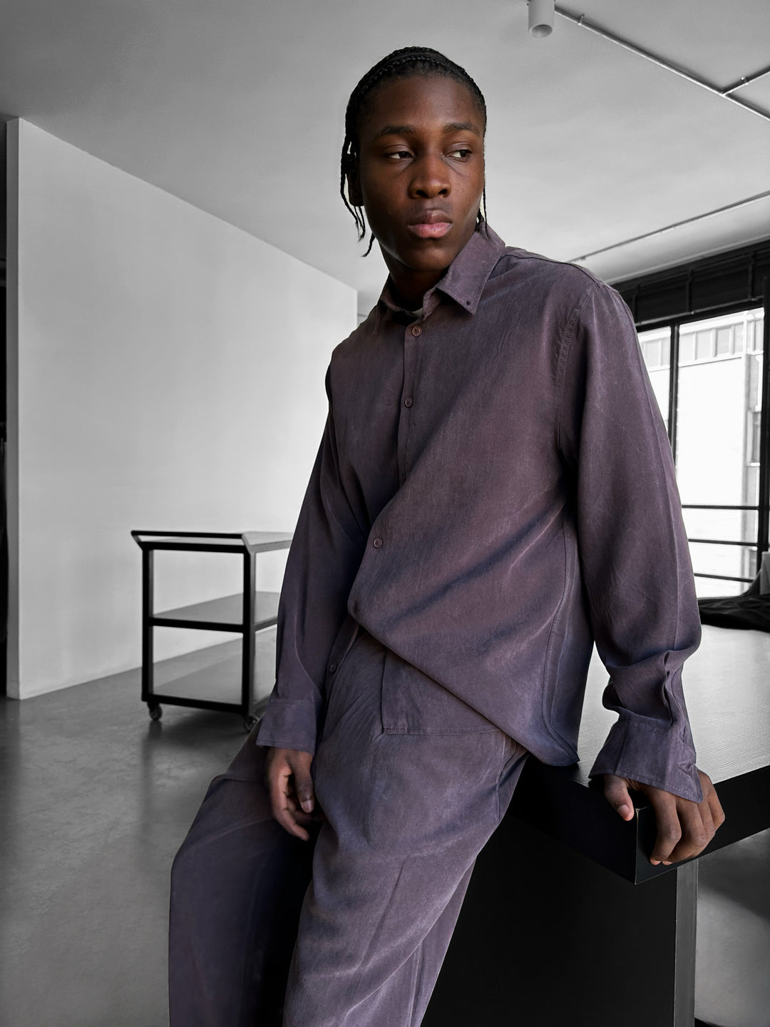 Oversize Tencel Shirt - Deauville Mauve