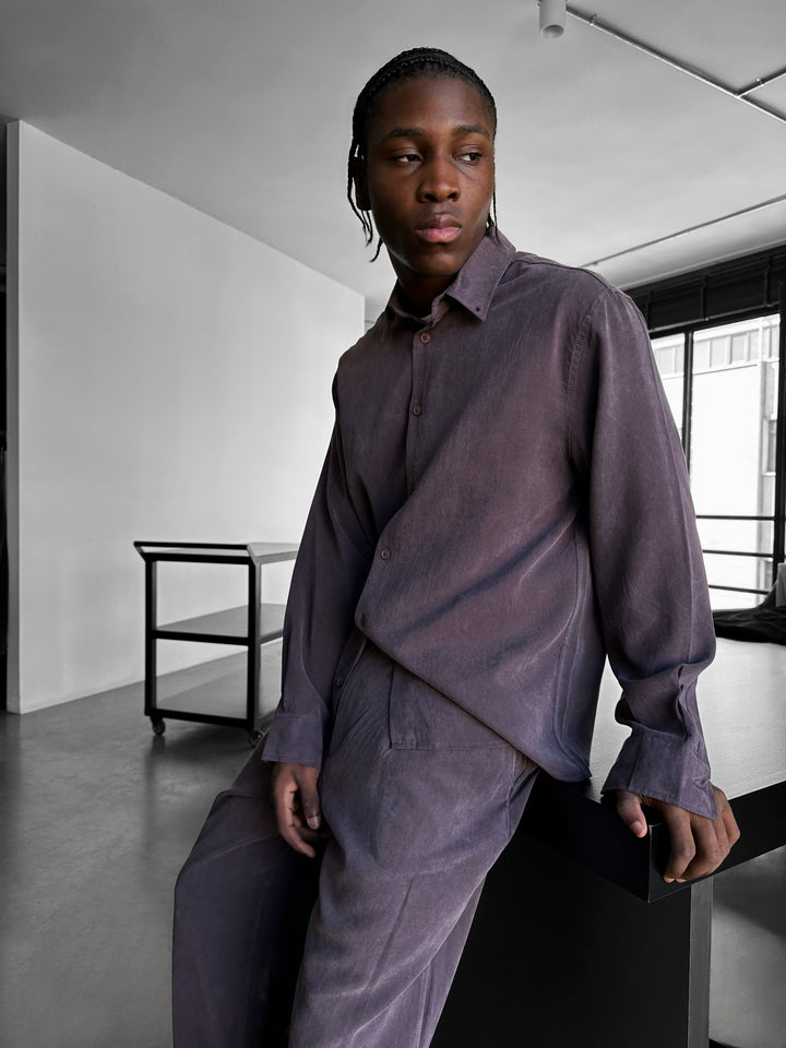 Oversize Tencel Shirt - Deauville Mauve