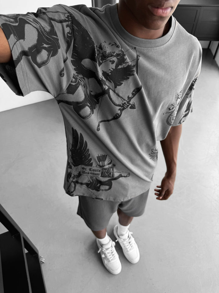 Oversize Guardian Angels T-Shirt - Anthracite
