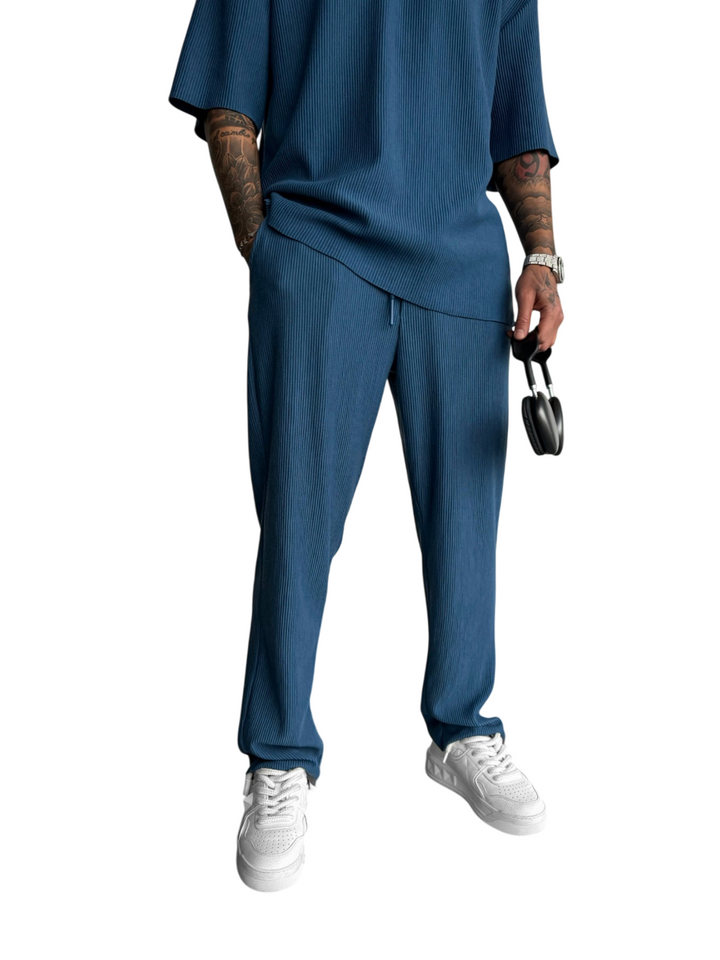 Loose Fit Cord Pant - Indigo