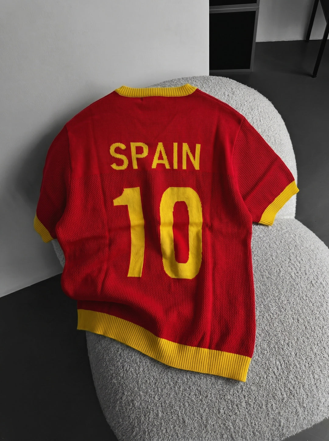 Oversize Spain Knit T-shirt - Red