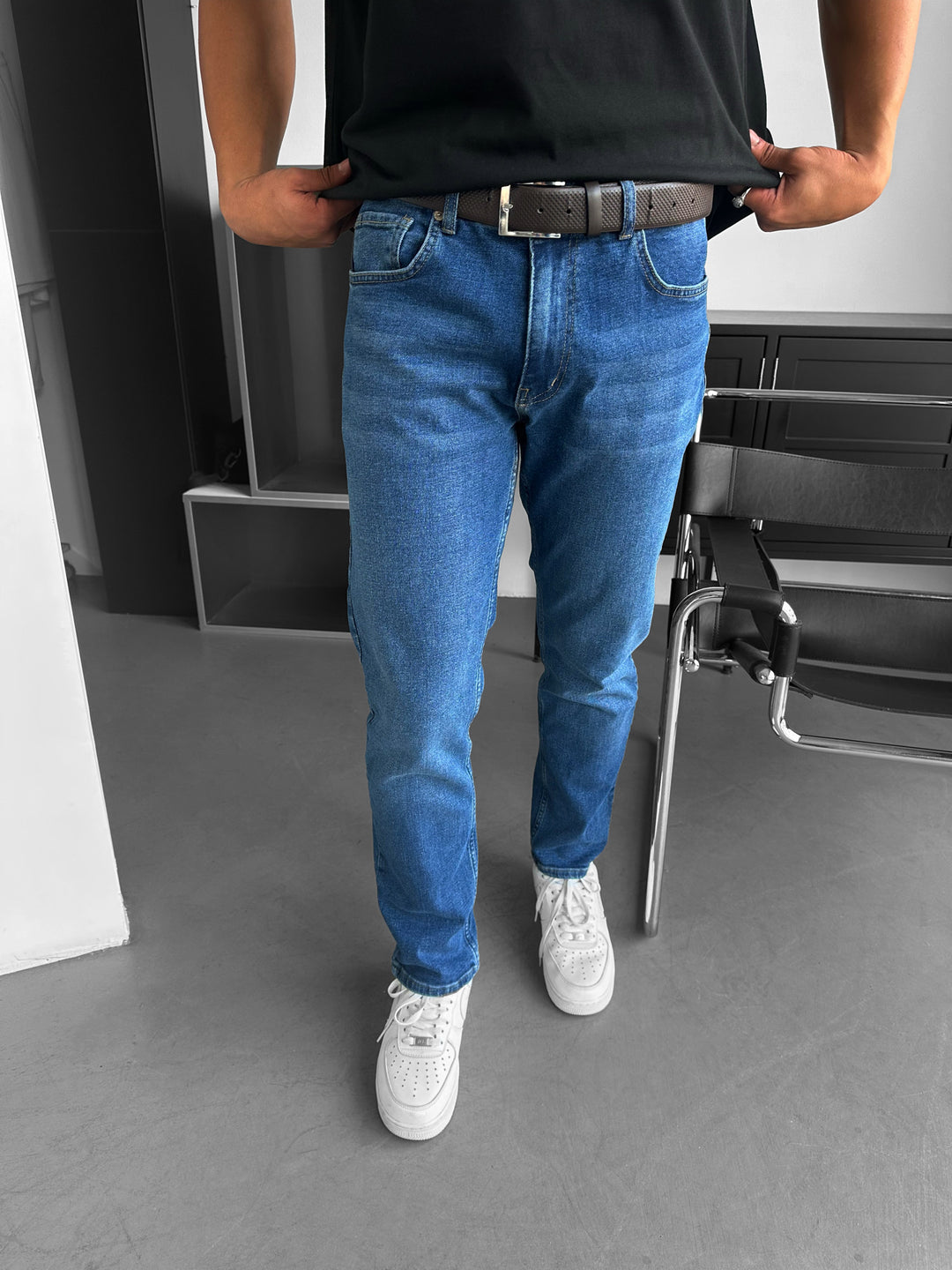 Baggy Fit Jeans - Dark Blue