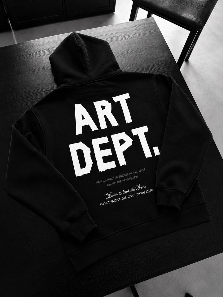 Oversize Art Dept. Hoodie - Black