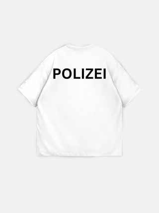 Oversize Polizei Tee - White