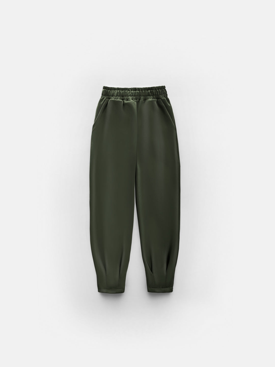 Diver Fabric Chic Trousers - Khaki