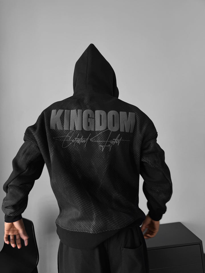 Oversize Kingdom Hoodie - Black and Anthracite
