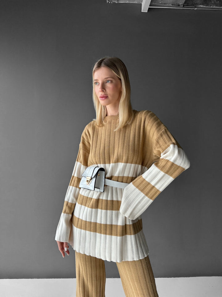 Oversize Long Pullover - Mustard