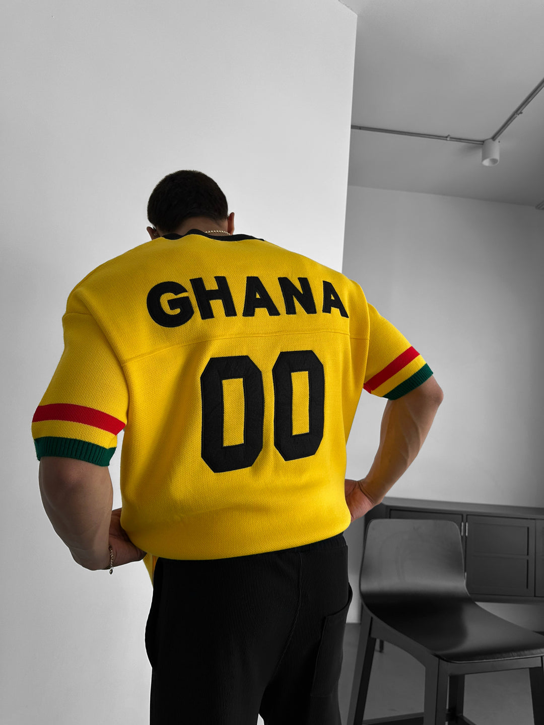 Oversize Ghana Knit T-shirt - Yellow