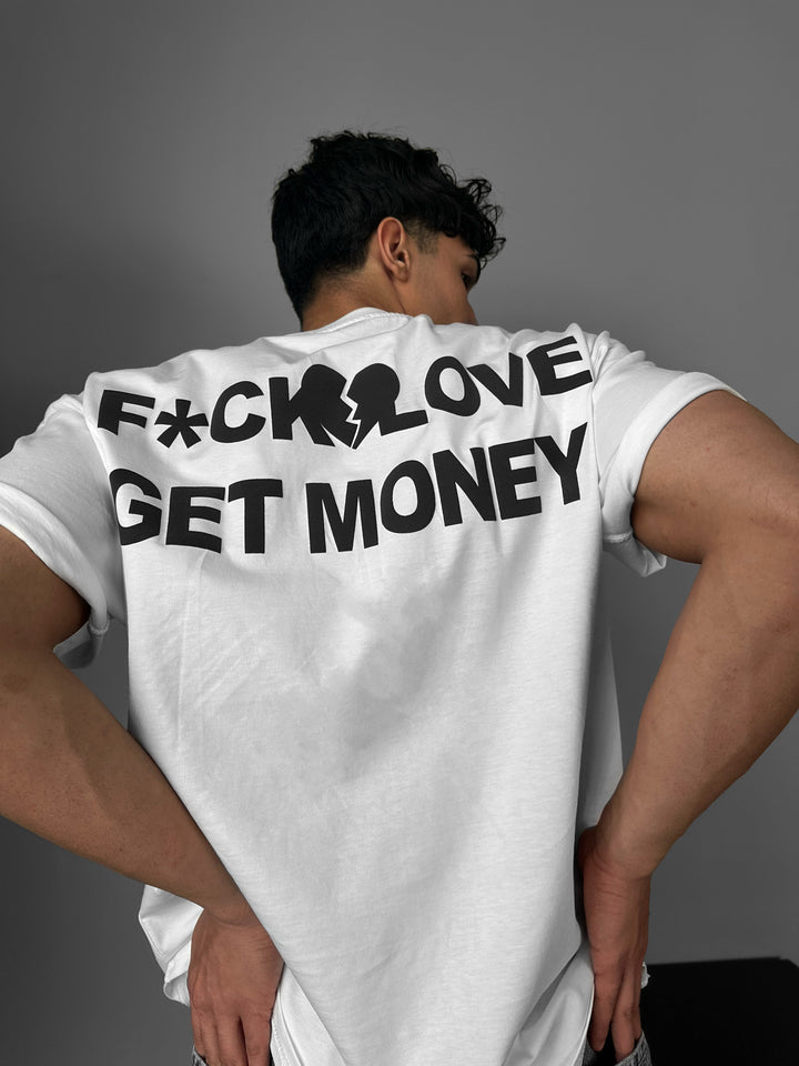 Oversize Get Money T-shirt - Ecru