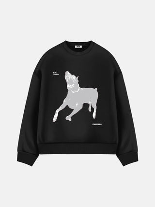 Oversize Fighters Sweater - Black