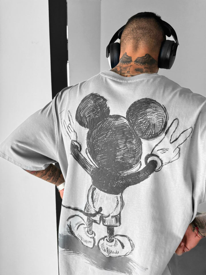 Oversize Mouse T-shirt - Grey