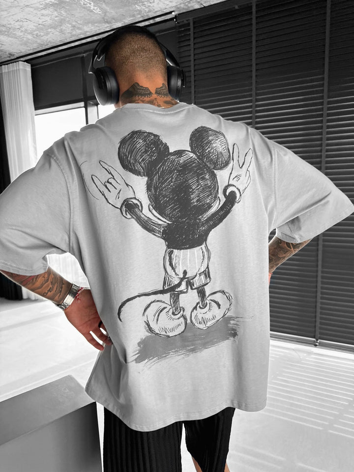 Oversize Mouse T-shirt - Grey