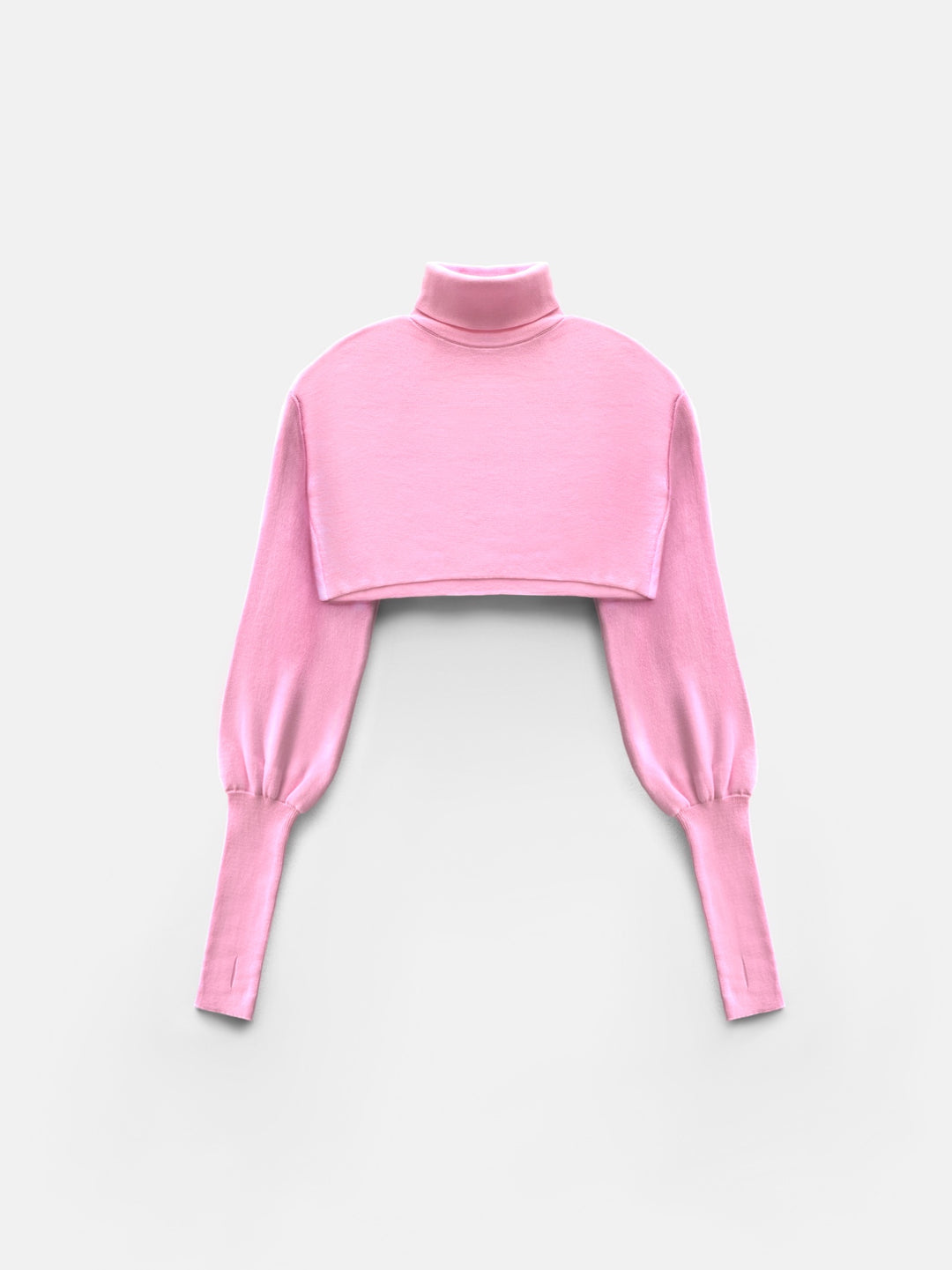 Crop Collar Sweater - Bubblegum