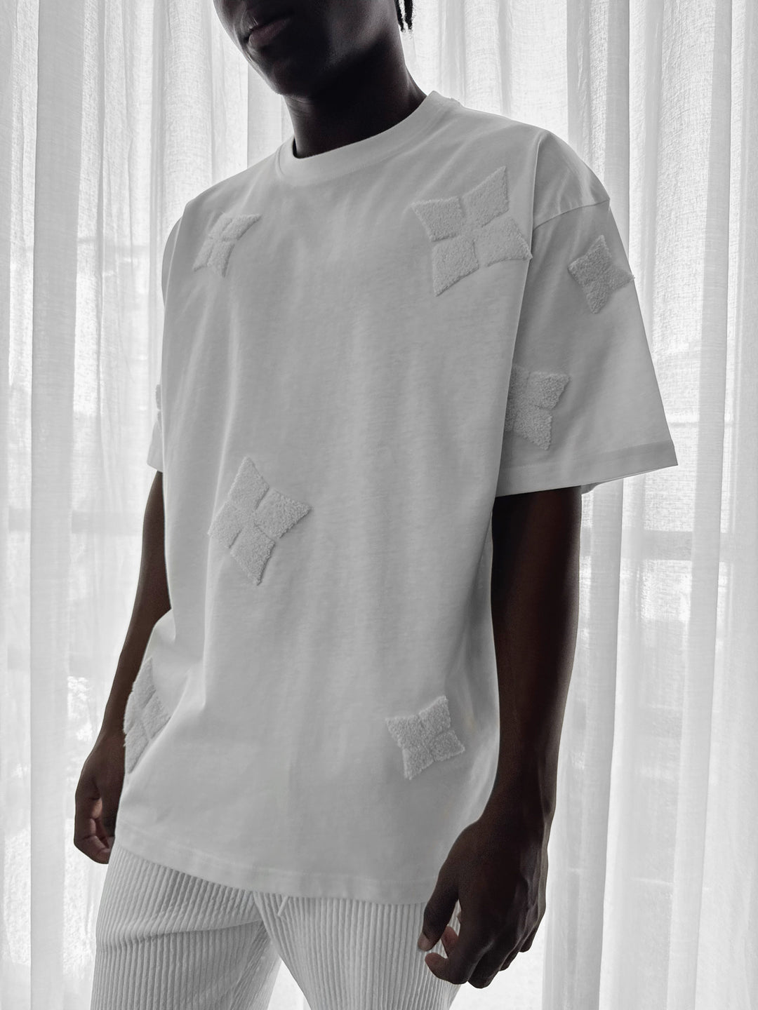 Oversize Detailed T-Shirt - Ecru