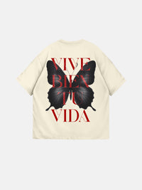 Oversize "EX" T-Shirt - Antique White