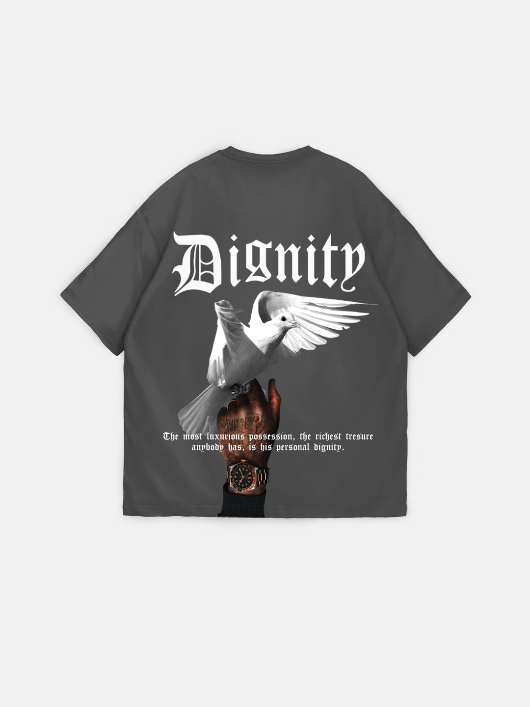 Oversize Dignity T-shirt - Anthracite
