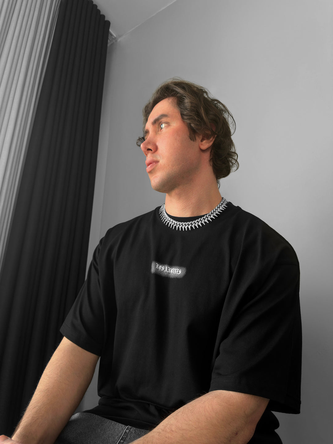 Oversize Los Angeles T-shirt - Black
