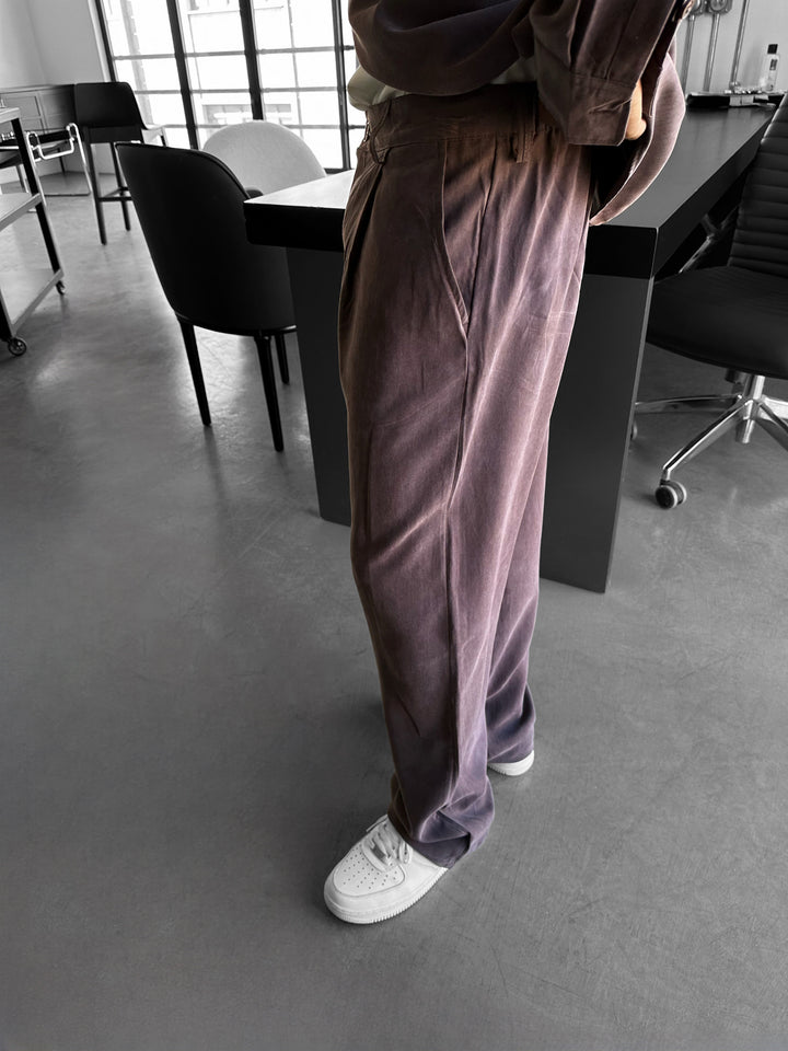 Baggy Tencel Trousers - Deauville Mauve